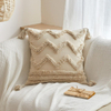 Bohemian Style Tufted Pillow Cushion Cover Plain Canvas Pillow Covers