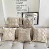 Embroidery Tufted Tassel Pillowcase Macrame