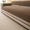 Woven Velvet Cut Pile Sofa Protector with Pom-Pom Trim 70cm