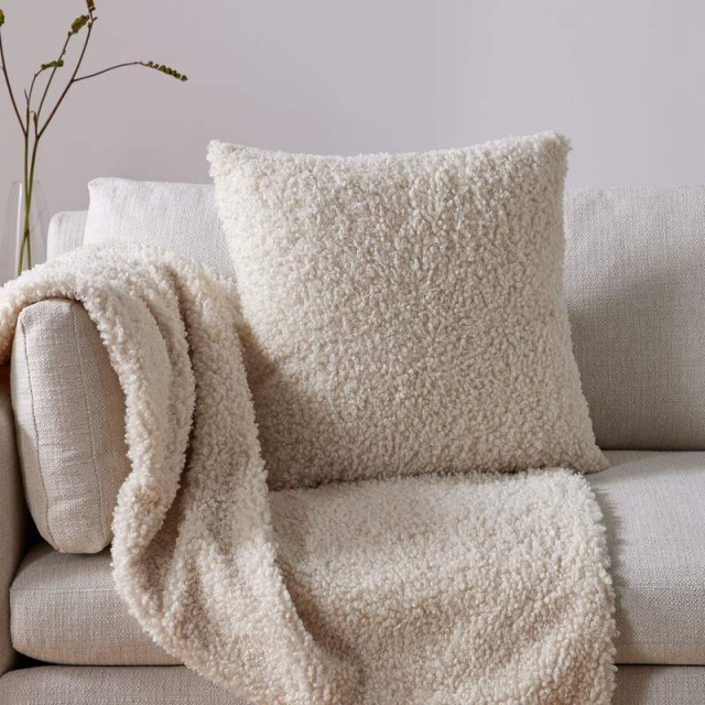 Thick Curly Shearling Faux Fur Sherpa Throw Blanket